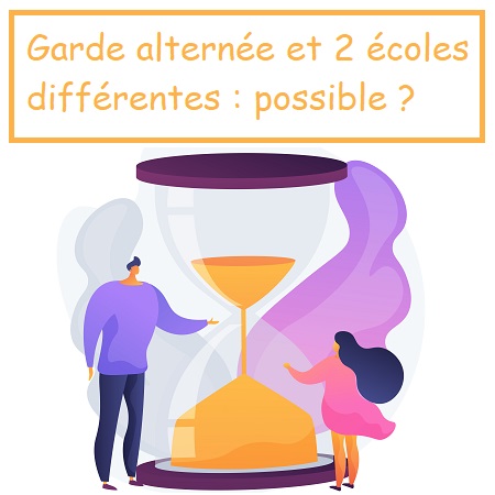 Garde alternée 2 écoles différentes