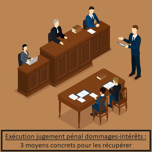 Exécution jugement pénal dommages-intérêts