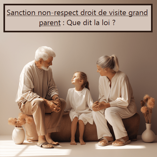 Sanction non-respect droit de visite grand parent