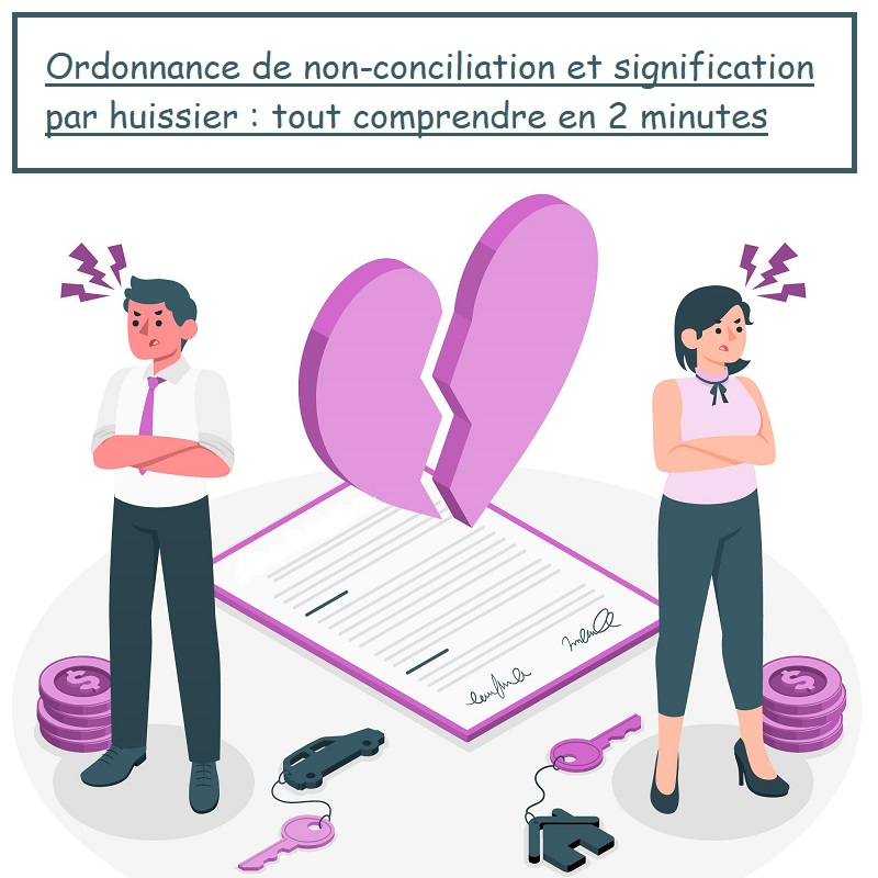 Ordonnance de non conciliation signification par huissier