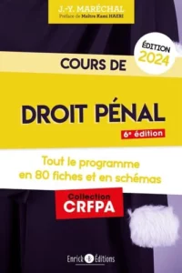 Droit pénal CRFPA 2024